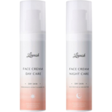 Набір для сухої шкіри Lapush Day & Night: Денний крем з гранатом та олією жожоба, 50 мл + Нічний крем із протеїнами рису та олією каріте, 50 мл - Pampik