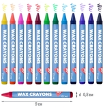 Олівці воскові Yes Line Friends, 12 кольорів (590141) - Pampik - 3