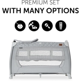 Дитячий манеж Hauck Play N Relax Quilted Grey, сірий (60011-5) - Pampik - 3