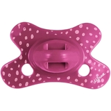 Пустышка силиконовая Difrax Natural 0-6 мес. Dahlia dots розовая (123 Dahlia_dots) - Pampik