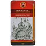 Набір олівців графітних Koh-i-Noor 1500 Art 8В-2Н 12 шт. (1502.II) - Pampik