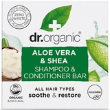 Твердый шампунь и бальзам-кондиционер с алоэ вера и маслом ши Dr.Organic, 75 гр. - Pampik