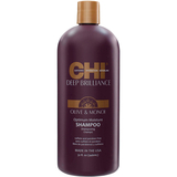 Шампунь CHI Deep Brilliance Olive & Monoi Optimum Moisture для поврежденных волос, 946 мл - Pampik