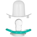 Пустушка кругла Baboo Marine, світиться в темряві, 0+ міс., зелена (5-029) - Pampik - 3