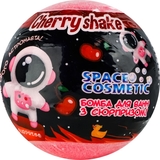 Бомба для ванн AquaShine Space Cosmetic Вишневий шейк з іграшкою, 100 г - Pampik