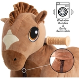 Біговел YVolution My Buddy Wheels Конячка, коричневий (N101231) - Pampik - 4