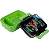 Ланч-бокс Yes Jurassic World, 420 мл, зеленый с черным (707762) - Pampik - 2