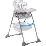 Стільчик для годування Hauck Sit N Fold Circles blue, сірий (64102-6) - Pampik