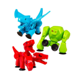 Фигурка для анимационного творчества Stikbot Mega Трехглавый Дракон, красная (TST627C_UAKD) - Pampik - 4