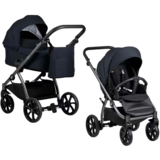 Коляска Tutis Leo Navy, універсальна 2 в 1, темно-синя (1222101) - Pampik