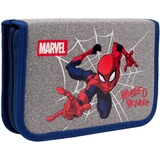 Пенал жесткий Yes HP-04 Marvel Spiderman, 13х21х4 см, серый с синим (533144) - Pampik