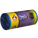 Пакети для сміття Помічниця міцні, 120 л, 20 шт. - Pampik