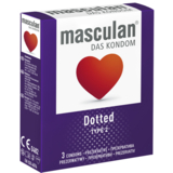 Презервативи Masculan Dotted Тип 2 з пухирцями 3 шт. - Pampik - 2