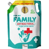 Рідке крем-мило For My Family, антибактеріальне, 2000 г - Pampik
