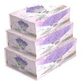 Набір подарункових коробок UFO 3 шт. (8026-SY531 Набір 3 шт LAVANDER прям.) - Pampik