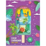 Картон кольоровий Kite односторонній А4, 10 аркушів, 10 кольорів (K23-1255) - Pampik - 2