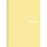Блокнот для записів Genius, А6, в клітинку, спіраль, 80 арк., жовтий (A6-080-6805K) - Pampik