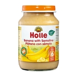 Пюре Holle Банан с манной крупой, органическое, 190 г (32822) - Pampik