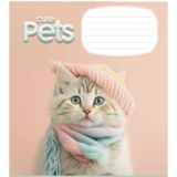 Набор тетрадей Школярик Cute pets ВД-лак, в линию, 12 листов, 30 шт. (012-3253L) - Pampik - 3