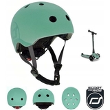 Шолом захисний дитячий Scoot and Ride з ліхтариком, розмір S/M (51-53 см), зелений (SR-190605-FOREST) - Pampik - 10