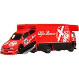 Колекційна модель машинки Hot Wheels Car Culture Alfa Romeo 155 V6 та транспортера Fleet Flyer (FLF56/HKF42) - Pampik - 3