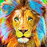 Алмазная мозаика Santi Царь зверей, 40х40 см (954322) - Pampik