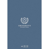 Блокнот для записів Student, А6, в клітинку, склеювання, 50 арк., синій (A6-GB-050-828K) - Pampik