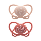 Пустушка Nip Мій метелик Гілочки, силіконова, 0-6 міс., 2 шт., рожевий (38593-51) - Pampik