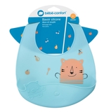 Нагрудник Bebe Confort Soft Silicone Bib Domino, м'який, блакитний (3220660315840) - Pampik - 3