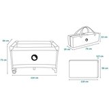 Манеж-ліжечко Lionelo Stefi Pink Ombre, рожево-сірий (LO-STEFI PINK OMBRE) - Pampik - 6