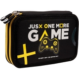 Пенал жесткий Yes HP-01 Never Quit, 13х21х4 см, черный (533392) - Pampik - 2