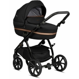 Коляска Tutis Uno 3 Plus Black Edition Copper, 2 в 1, черная (1072199) - Pampik - 3
