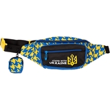 Сумка на пояс Yes SP-29 Welcome To Ukraine, 43x15x8 см, желтая с голубым (559534) - Pampik