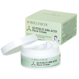 Восстанавливающий крем для лица Hollyskin Glycolic AHA Acid Face Cream с гликолевой кислотой, 50 мл - Pampik