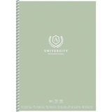 Колледж-блок Student, B5, в клеточку, спираль, 80 л., University international, зеленый (B5-CC-080-6509K) - Pampik