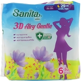 Гигиенические прокладки Sanita 3D Airy Gentle Slim Wing с крылышками 29 см 6 шт. - Pampik