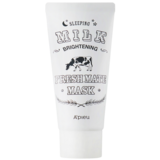 Нічна маска для обличчя A'pieu Fresh Mate Sleeping Milk Brightening Mask з молочними протеїнами 50 мл - Pampik