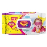 Вологі серветки Super Baby SuperPack Sensetive, ромашка та алоє, 72 шт. - Pampik