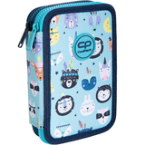 Пенал з наповненням ТМ CoolPack Jumper 2 , 2 відділення, 19,5х12,5х4см, блакитний (E66547) - Pampik