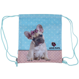 Сумка для обуви 1 Вересня SB-10 Dolly Dog голубая (533486) - Pampik