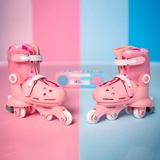 Роликовые коньки Yvolution Switch Skates Twista розовые (YR25P4) - Pampik - 2