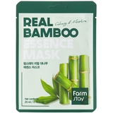 Зволожуюча маска для обличчя FarmStay Real Bamboo Essence Mask з бамбуковим екстрактом 23 мл - Pampik