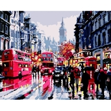 Картина за номерами ZiBi Art Line Лондон під дощем 40х50 см (ZB.64189) - Pampik