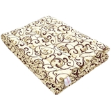 Одеяло шерстяное MirSon Hand Made №163, зимнее, 110x140 см, бежевое с узором - Pampik