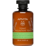 Гель для душу Apivita Tonic Mountain Tea з ефірними оліями, з гірським чаєм, 250 мл - Pampik