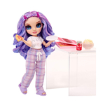 Лялька Rainbow High Junior PJ Party Violet Willow з аксесуарами, 23 см (503705) - Pampik - 3