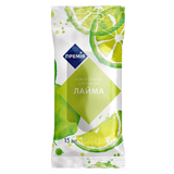 Салфетки влажные Премія с ароматом лайма, 15 шт. - Pampik