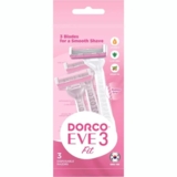 Бритви одноразові Dorco Eve3 Portable 3 леза, 3 шт. - Pampik
