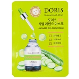 Тканинна маска для обличчя Jigott Doris Cucumber Real Essence Mask, 25 мл - Pampik