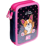 Пенал жесткий Yes HP-01 Puppy, 13х21х4 см, черный с розовым (533344) - Pampik